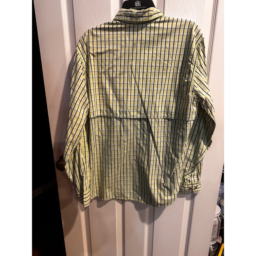 Gander Mountain Guide Series Mens Lined Plaid Long Sleeve Button Up Shirt Size M - Picture 5 of 5